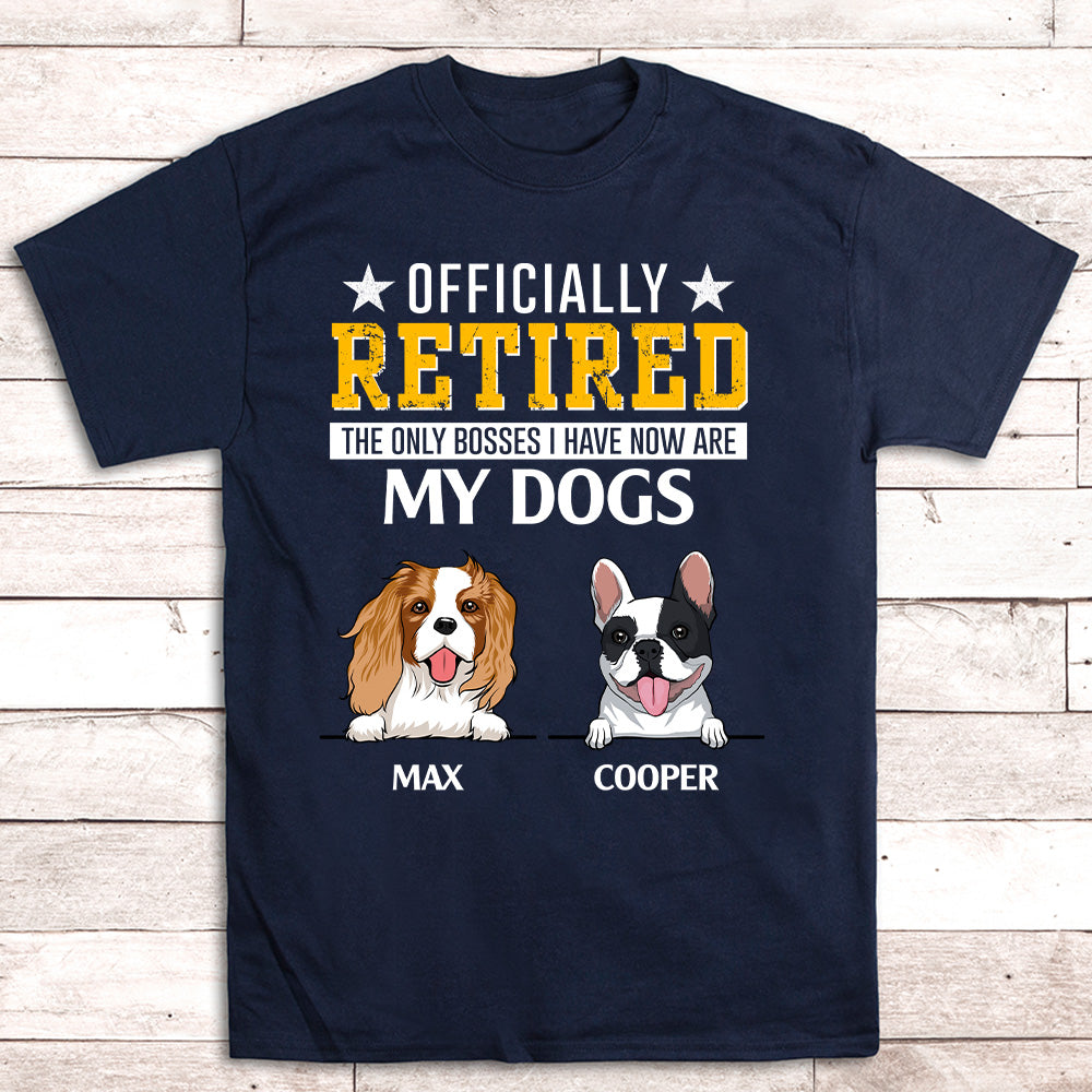 Officially Retired - Personalized Custom Unisex 5.3 oz T-shirt for Pet Lovers