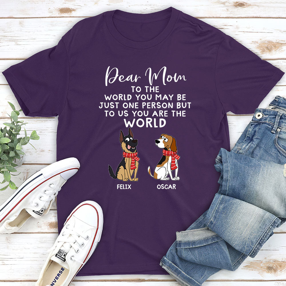 One Person - Personalized Custom Unisex 5.3 oz T-Shirt for Pet Lovers