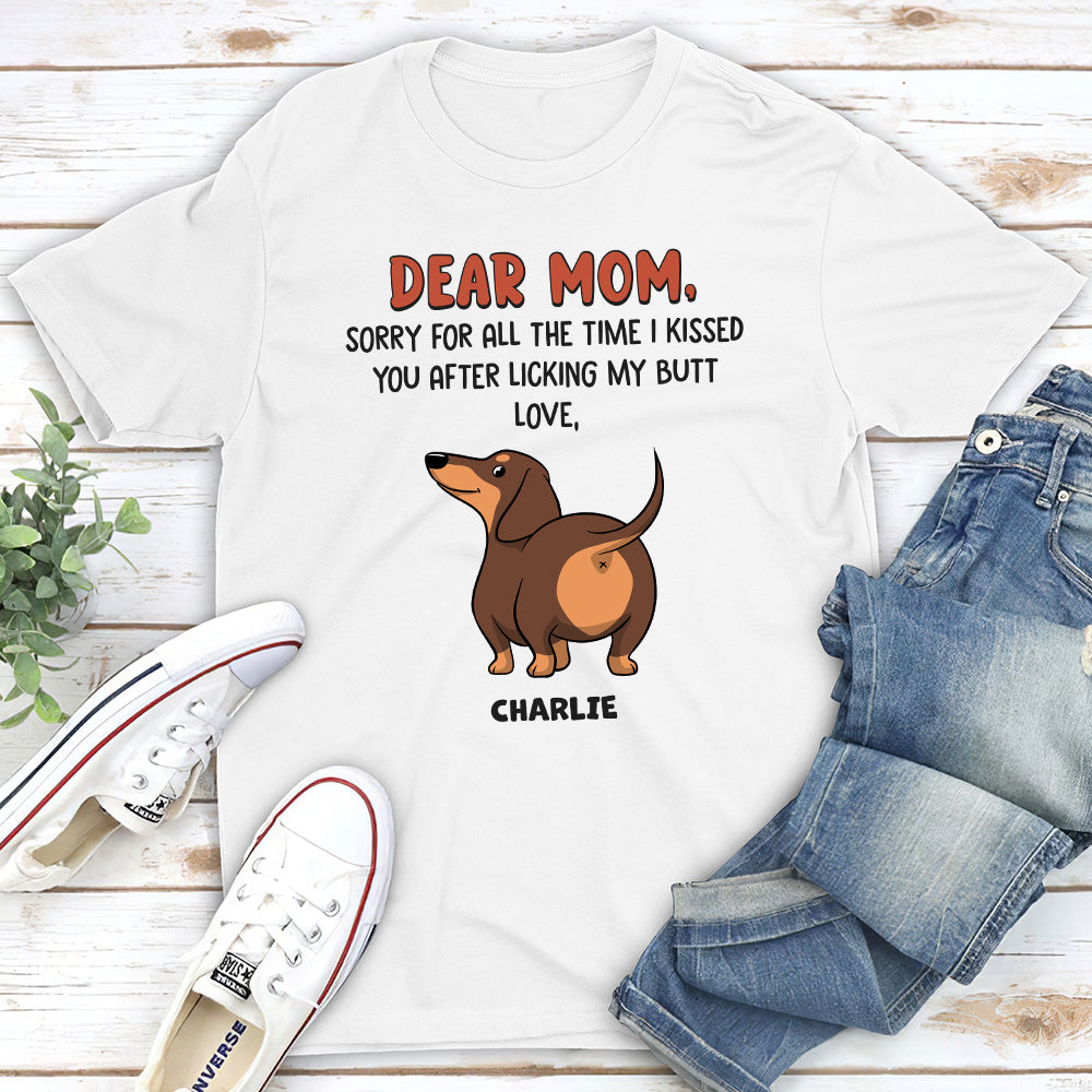 Sorry For All - Personalized Custom Unisex 5.3 oz T-shirt for Pet Lovers
