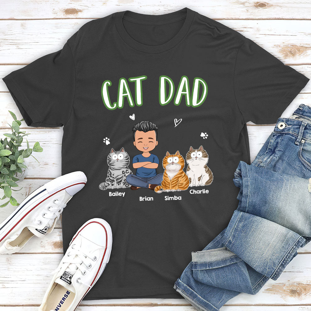 A Cat Mom - Personalized Custom Unisex 5.3 oz T-shirt for Pet Lovers