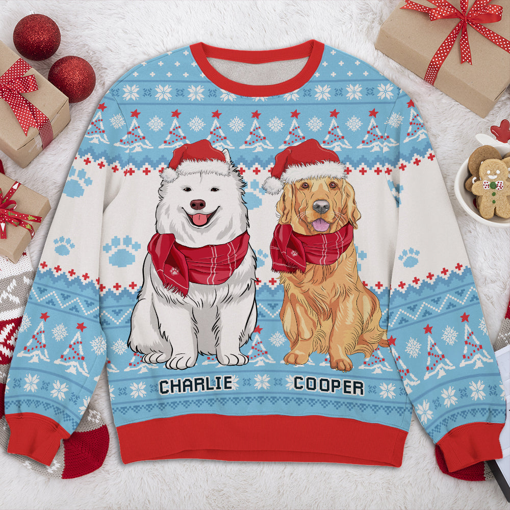 Snow Dogs - Exclusive Personalized Custom All-Over-Print Unisex Sweatshirt for Dog Lovers
