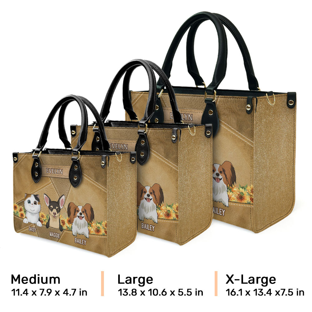 Vintage Personalized Custom Leather Bag for Pet Moms - Show Your Love for Fur Babies