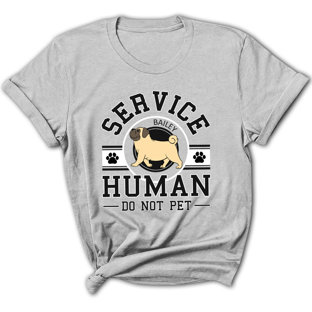 Service Human Logo - Exquisitely Personalized Custom Women's T-shirt for Pet Lovers
