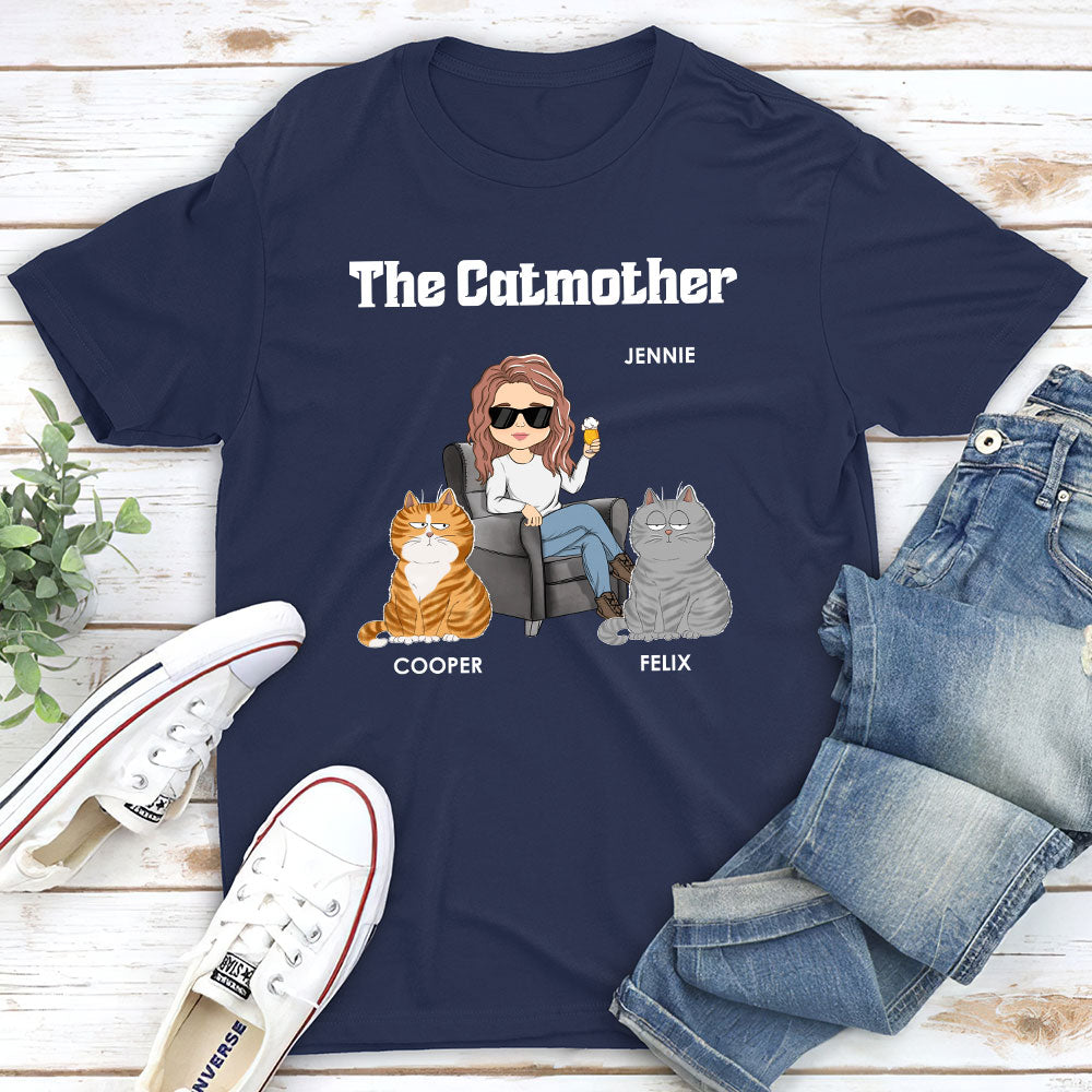 The Cat Mother - Personalized Custom Unisex 5.3 oz T-shirt for Pet Lovers