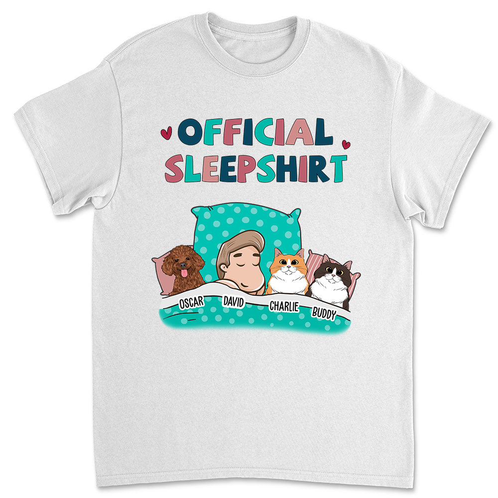 Personalized Custom Unisex Pet Official Sleepshirt - 5.3 oz Heavy Cotton T-shirt