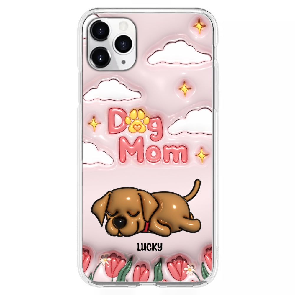 I Love My Dog Mom - Unique Personalized Custom 3D Inflated Effect Phone Case for Fashion - Conscious Users