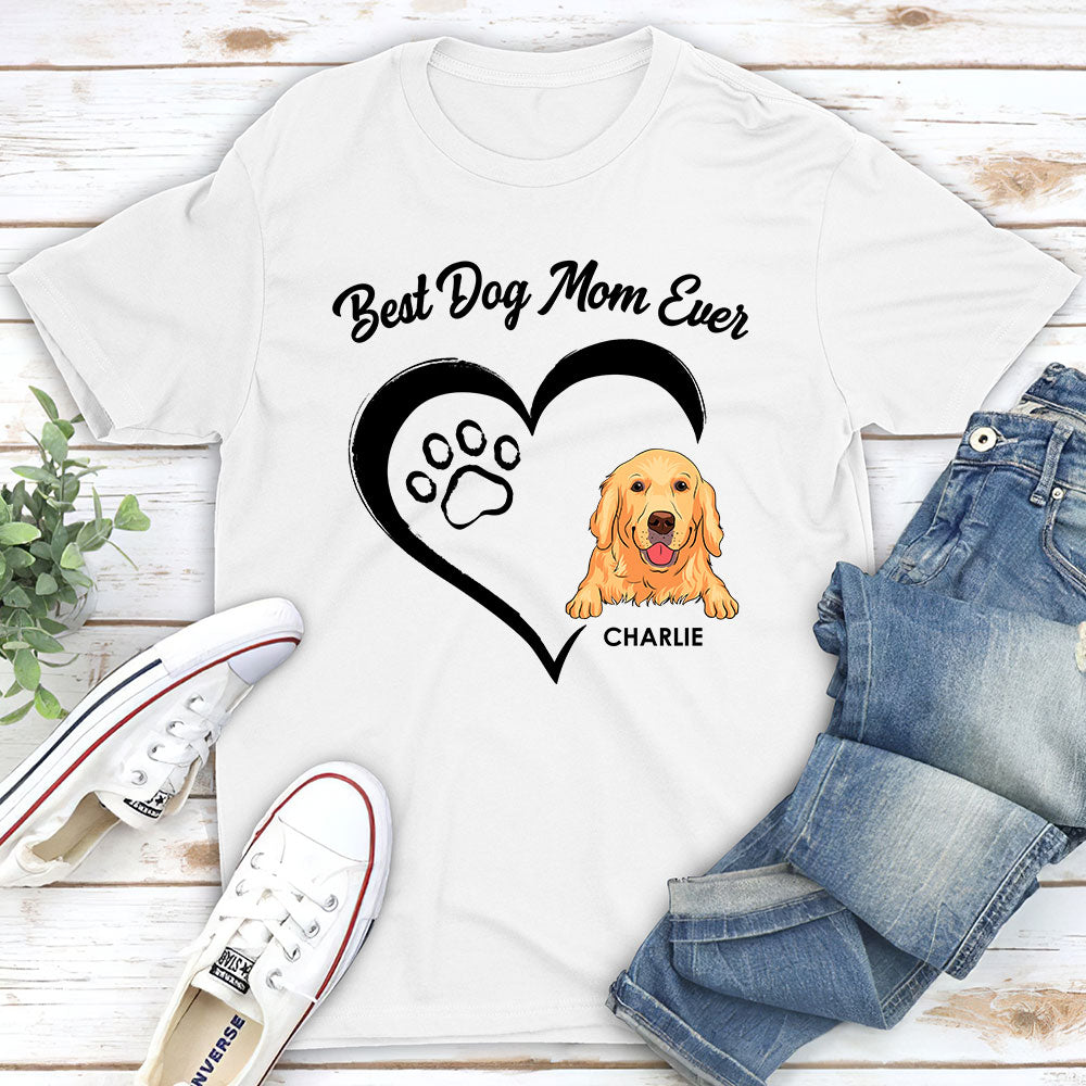 The Ultimate Personalized Custom Unisex T-shirt for the Best Dog Mum Ever