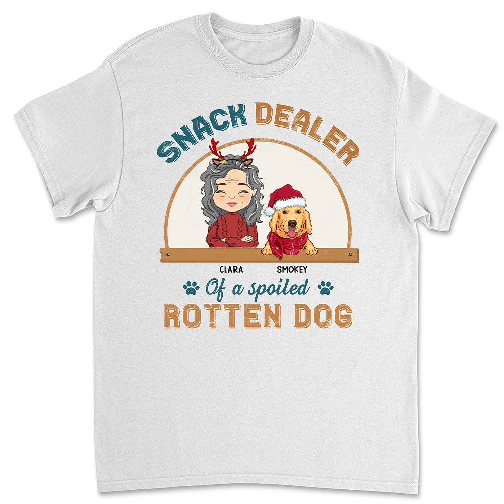 Personalized Custom Unisex 5.3 oz Snack Dealer Of Dog T-shirt