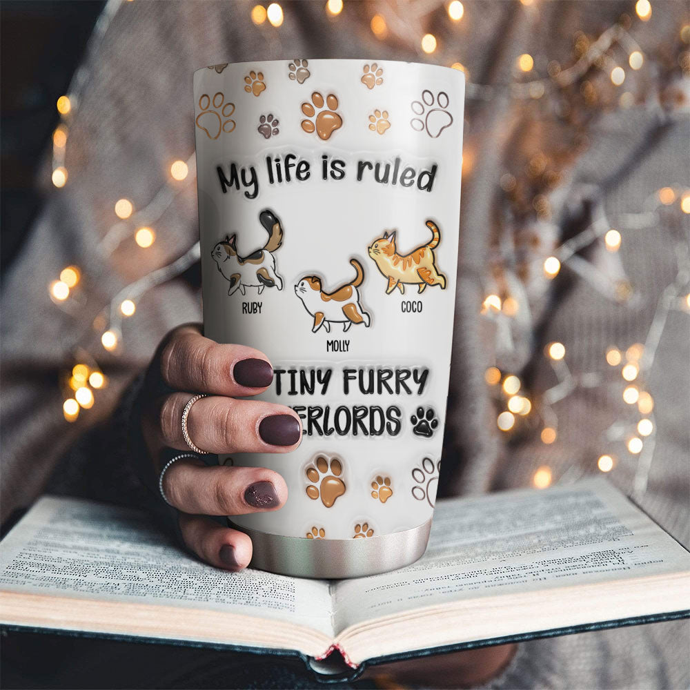 Your Overlords - Personalized Custom 3D Inflated Effect 20oz Stainless Steel Tumbler with Thousands of Cool Designs