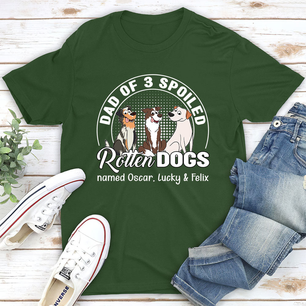 Spoiled Rotten Dog - Personalized Custom Unisex 5.3 oz T-shirt for Pet Lovers