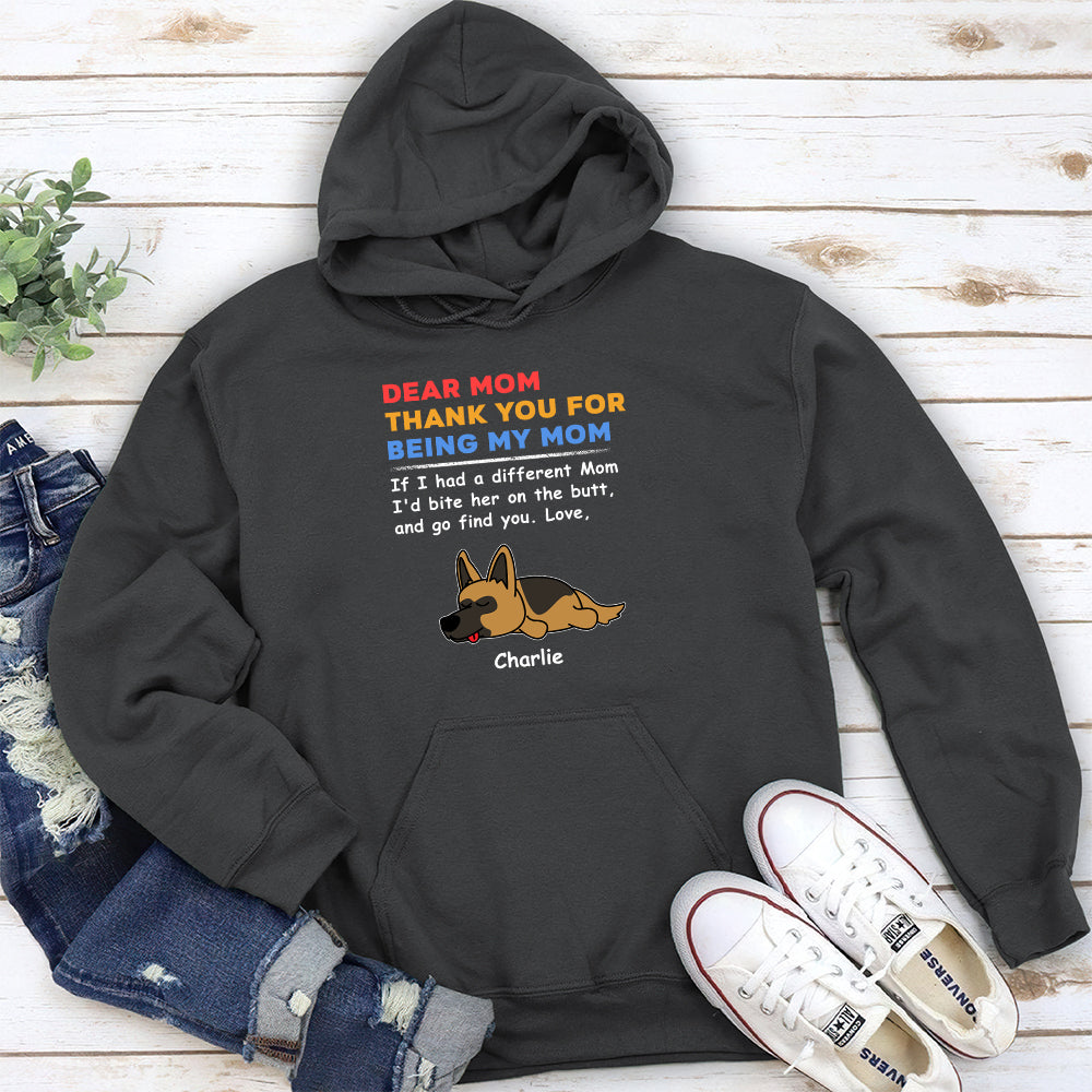 Bite The Butt 2 - Personalized Custom Unisex 8.0 oz Hoodie for Pet Lovers