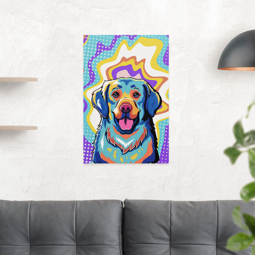 Stunning Golden Retriever Pop Art 3 Poster - Ideal Wall Decor