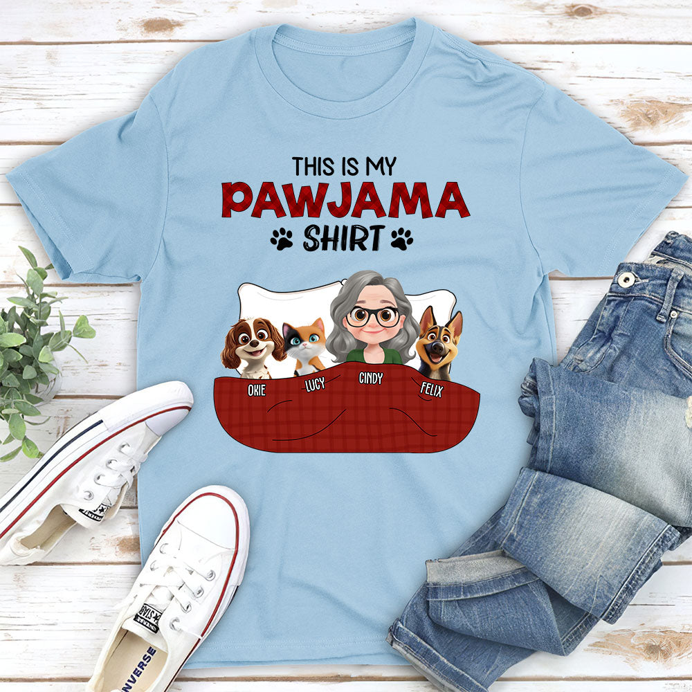 New Style Personalized Custom Unisex Pet Pawjama T-Shirt - Ideal Gift for Pet Lovers