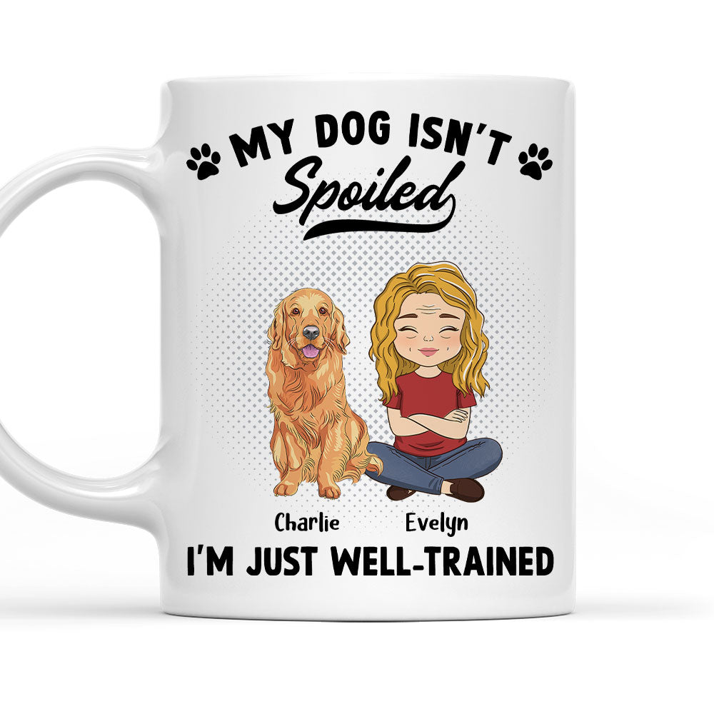 Spoiled Dog - Exquisitely Personalized 11oz Custom Coffee Mug for Pet Lovers