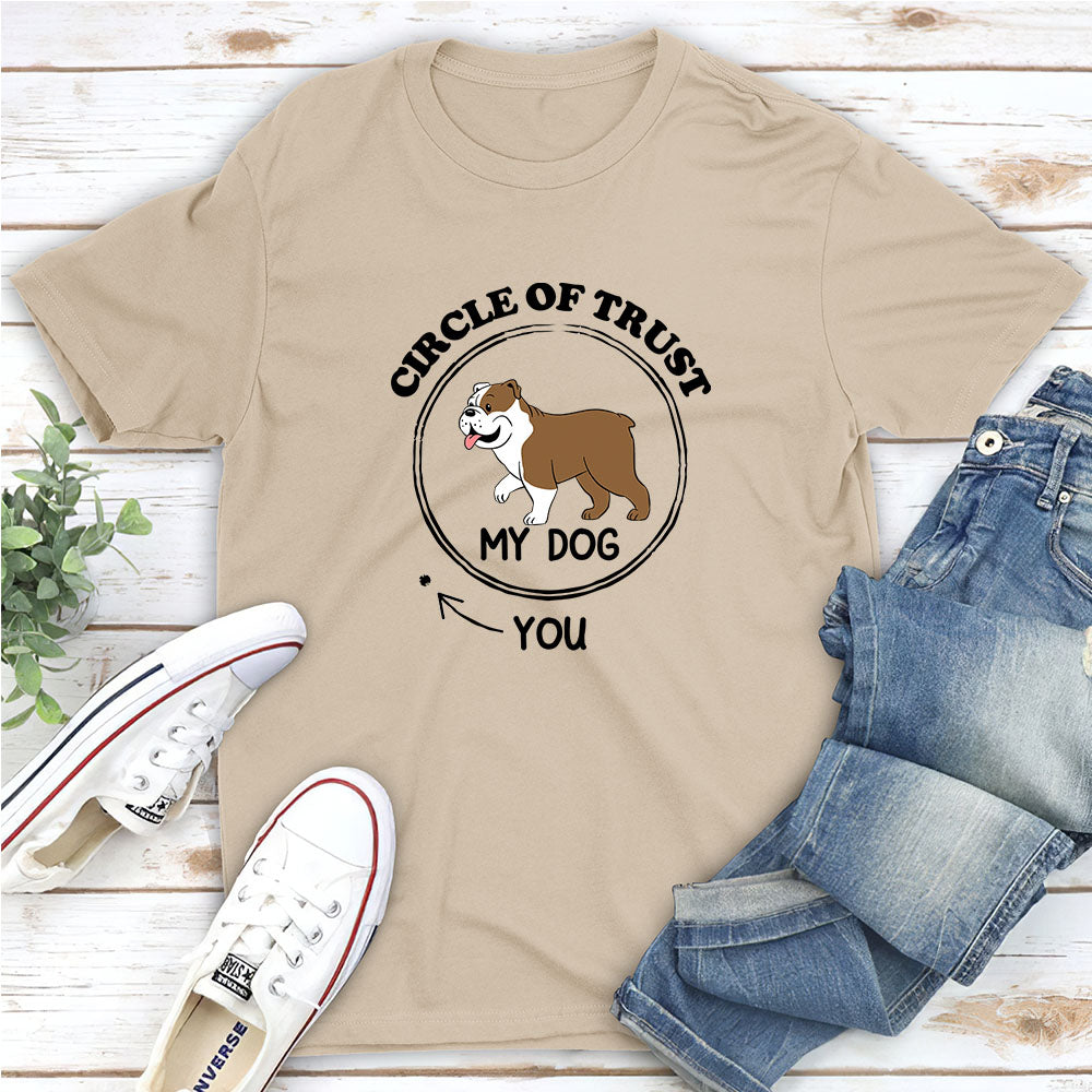 Trust Circle - Personalized Custom Unisex 5.3 oz T-shirt for Pet Lovers