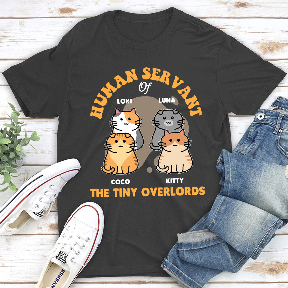 Servant Of Cute Overlords - Personalized Custom Unisex 5.3 oz T-shirt for Pet Lovers
