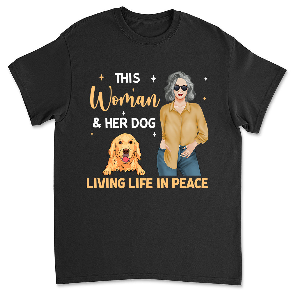 Life In Peace - Personalized Custom Unisex Heavy Cotton 5.3 oz T-shirt for Pet Lovers