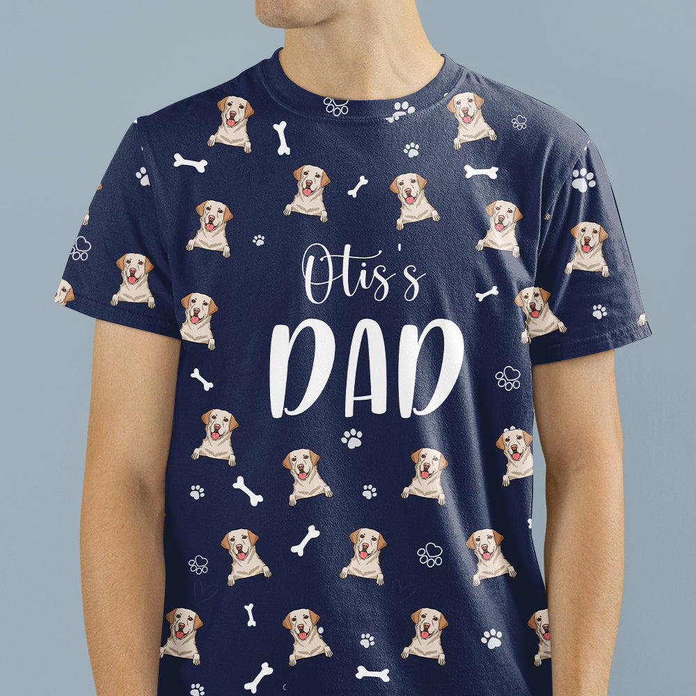 Stylish Dog Mom/Dad Pattern - Personalized Custom All-over-print Comfort T-shirt