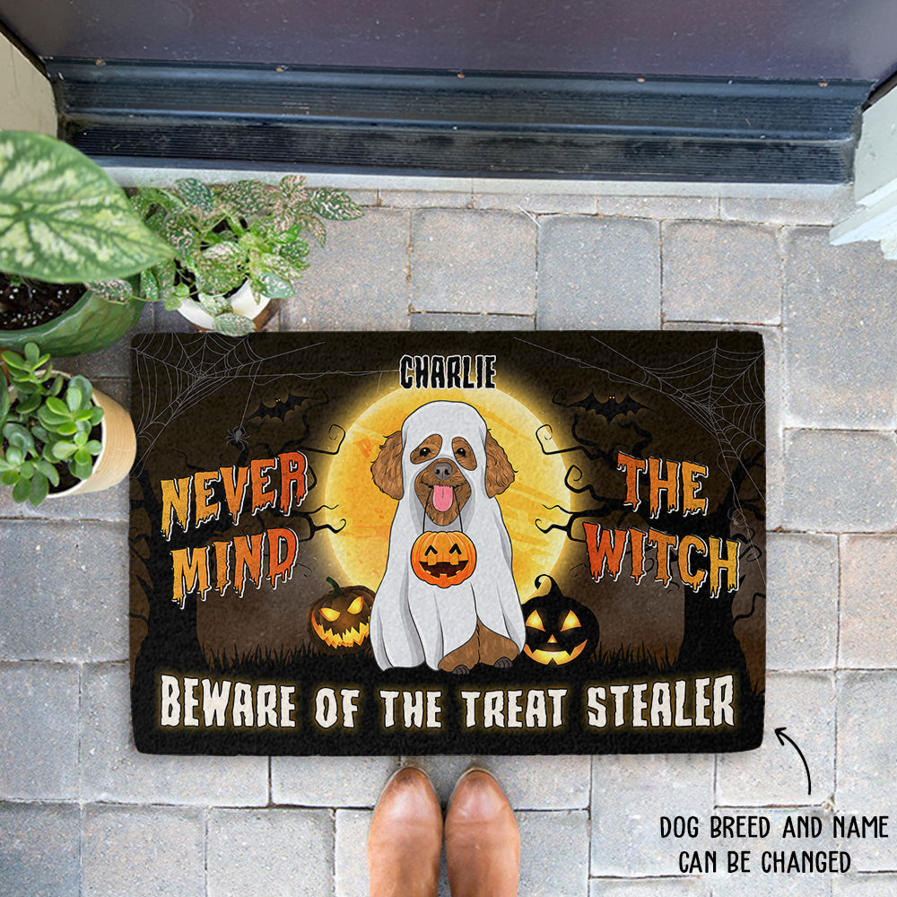 Personalized Custom Dog Picture Treat Stealer Doormat