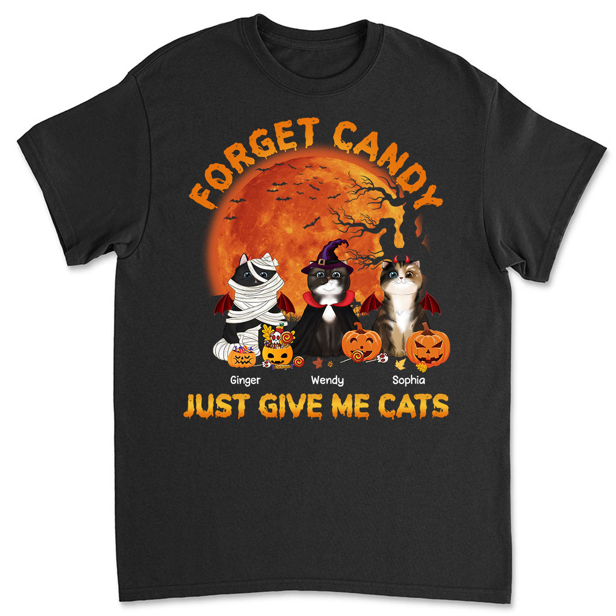 Give Me Cats - Stunning Personalized Custom Unisex 5.3 oz T-shirt for Pet Lovers