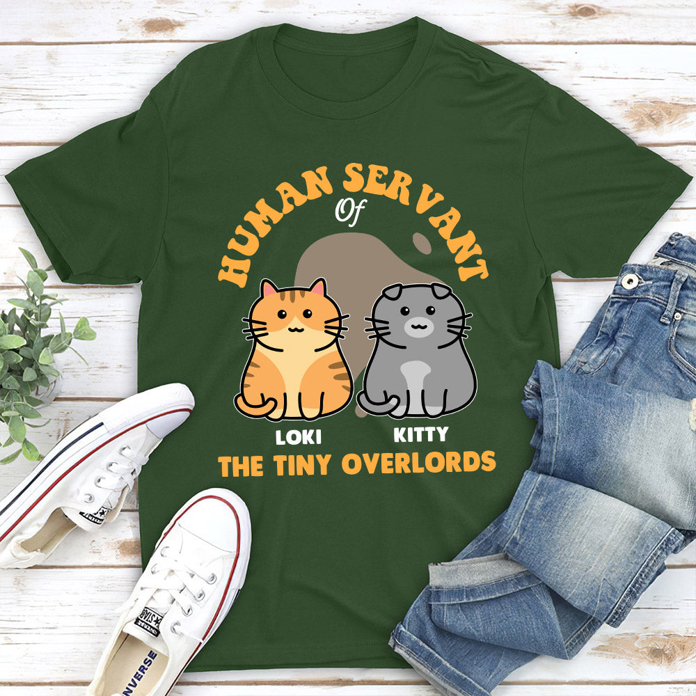 Servant Of Cute Overlords - Personalized Custom Unisex 5.3 oz T-shirt for Pet Lovers