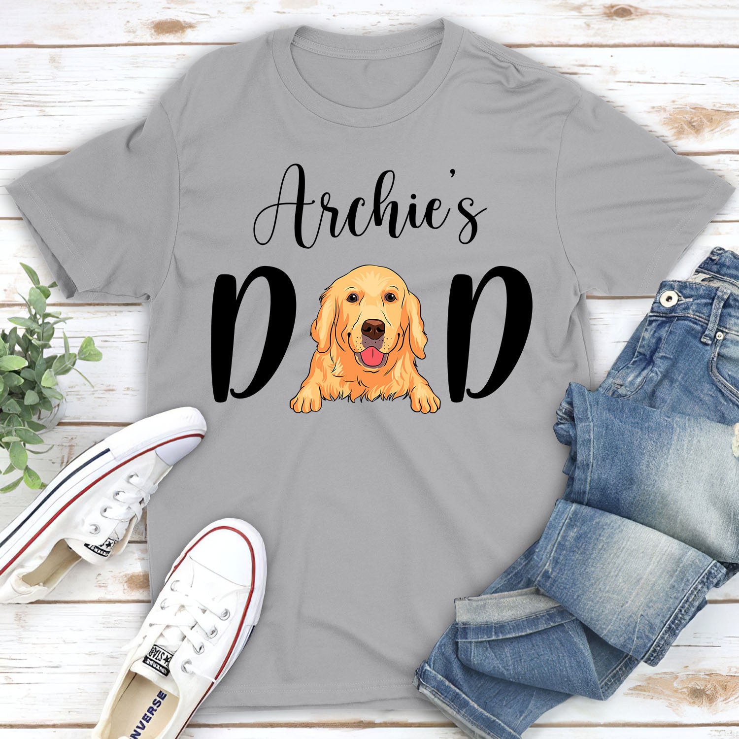 Personalized Custom Unisex Dog Mom/Dad T-shirt - Ideal Gift for Pet Lovers
