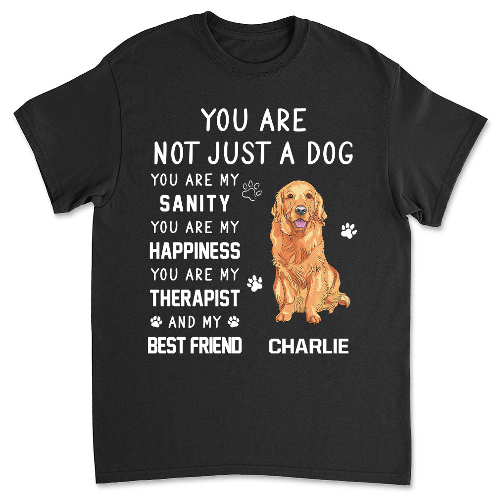 Not Just A Dog - Personalized Custom Unisex 5.3 oz T-shirt for Pet Lovers