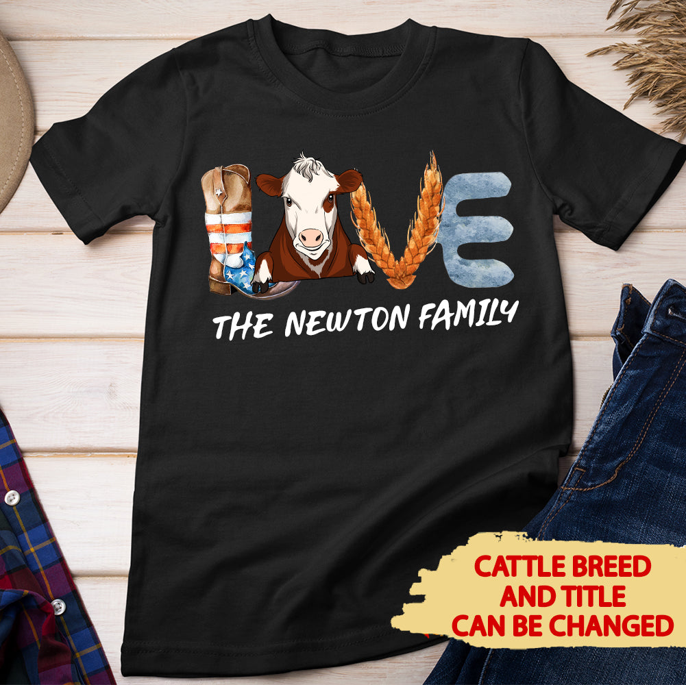 Love Farm - Customizable Unisex 5.3 oz Personalized T-shirt for Pet Lovers