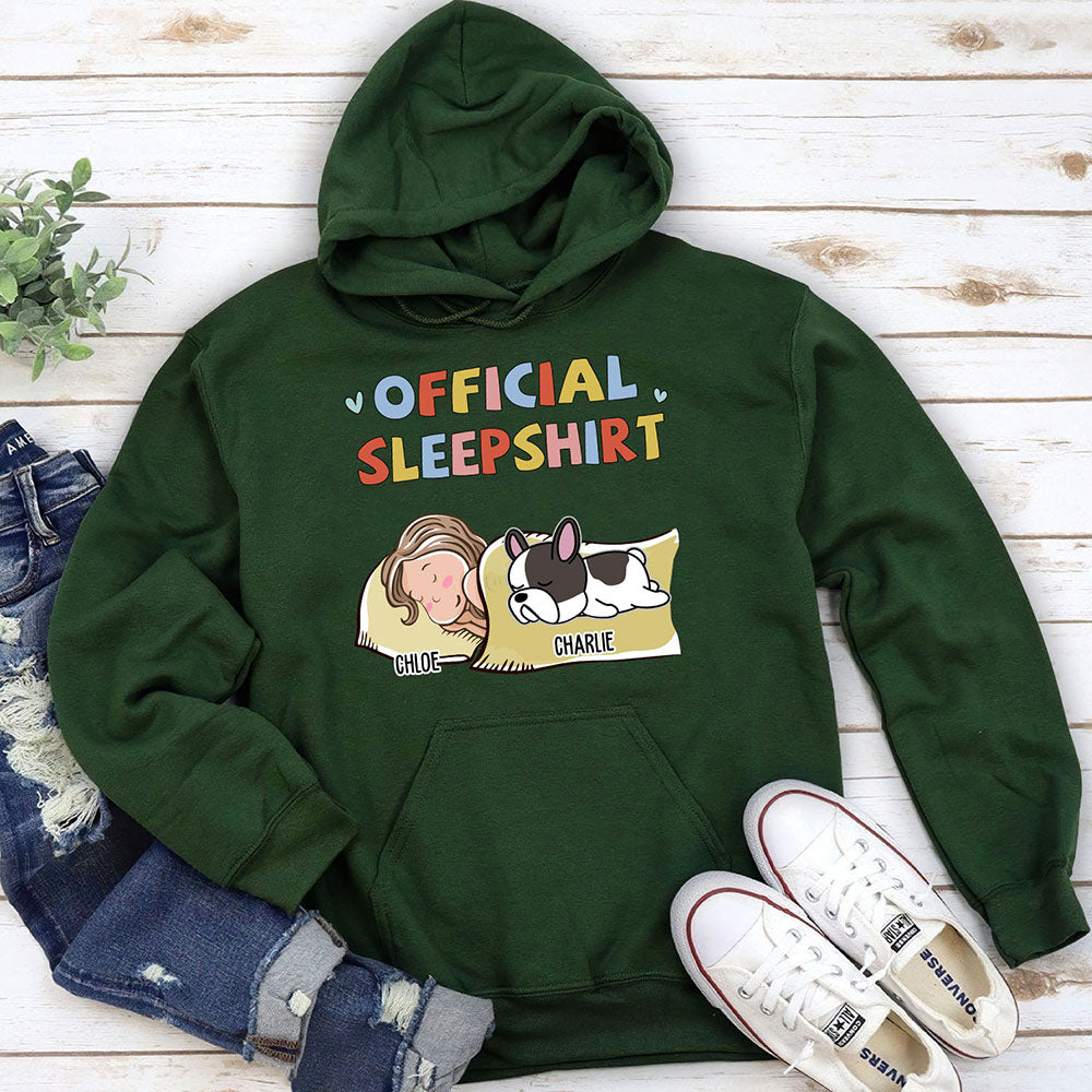 Sleeping Dog Sleepshirt Version 2 - Exclusive Personalized Custom Hoodie for Pet Lovers