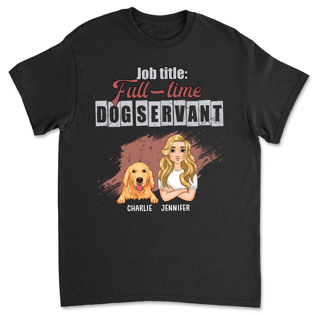 Full-time Job Title Personalized Custom Unisex 5.3 oz T-shirt - Ideal Gift for Pet Lovers