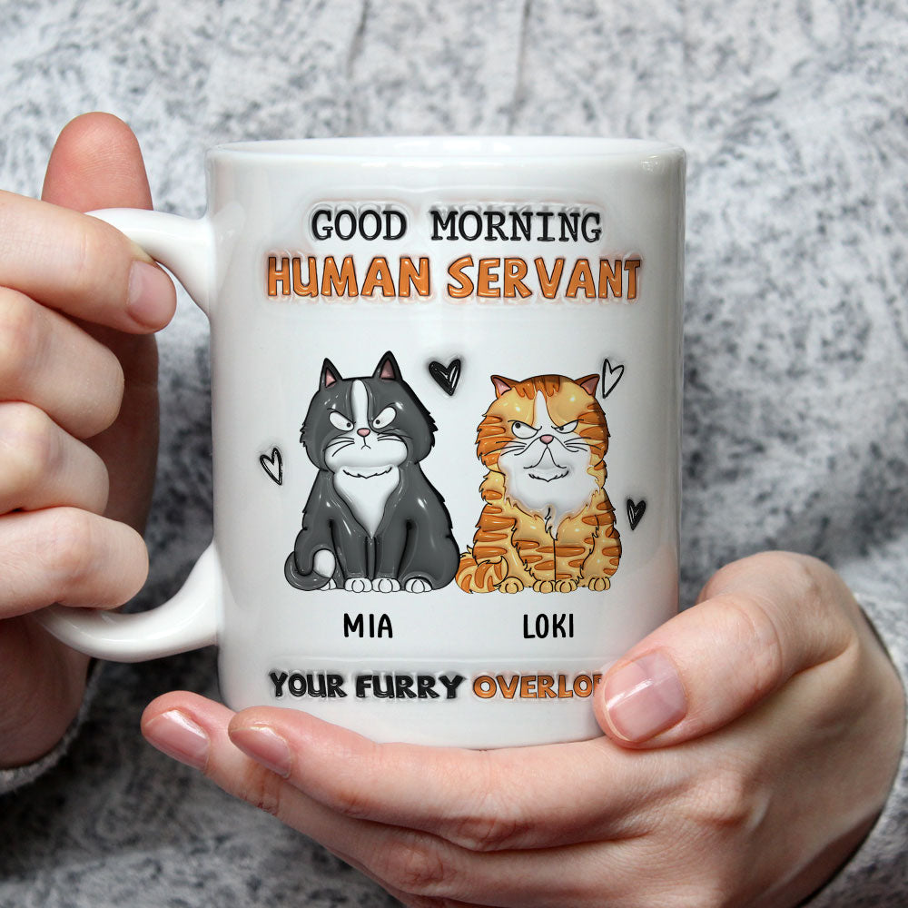 From Furry Overlords - Exclusive Personalized Custom 3D Inflated Effect Ceramic Mug in 11oz and 15oz Sizes