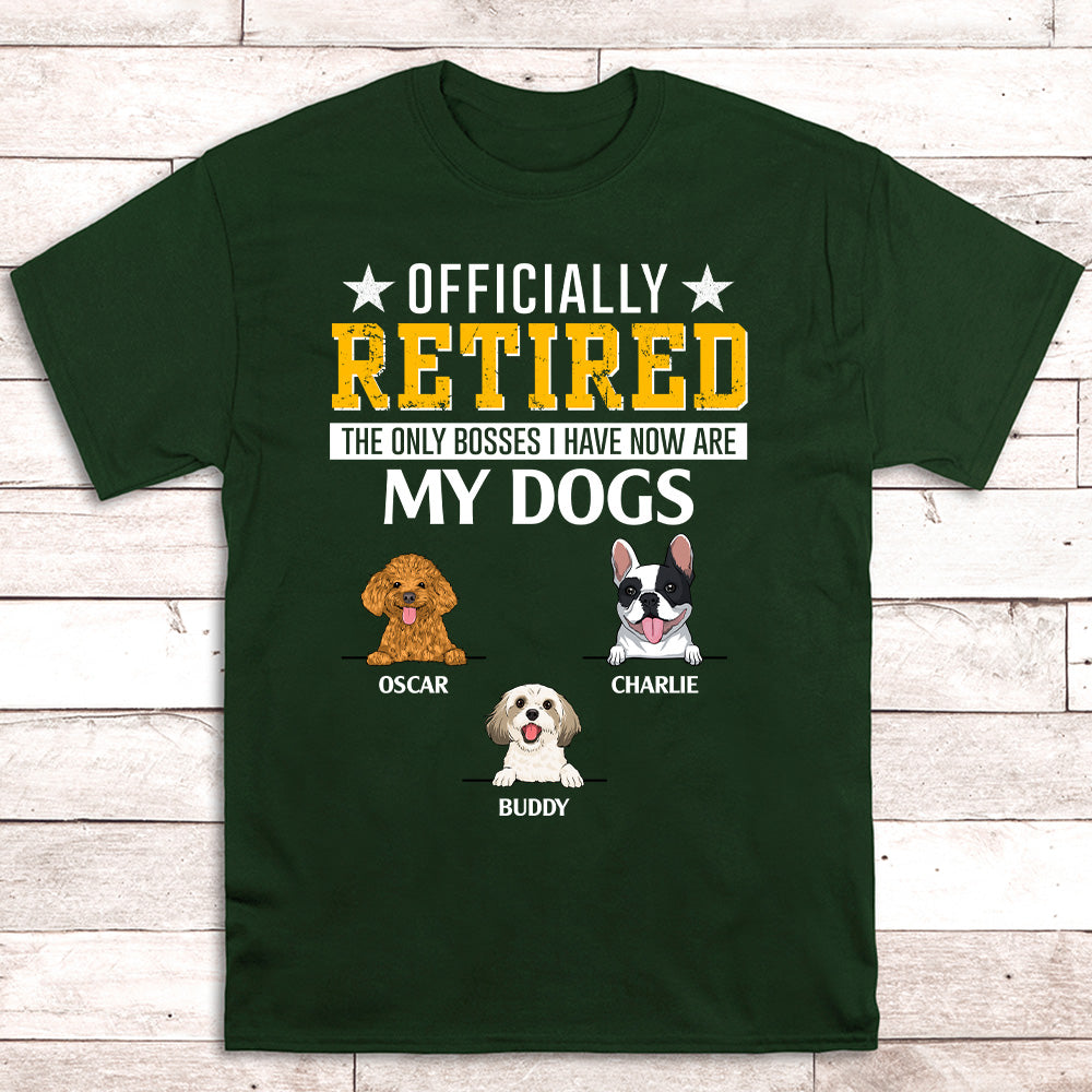Officially Retired - Personalized Custom Unisex 5.3 oz T-shirt for Pet Lovers