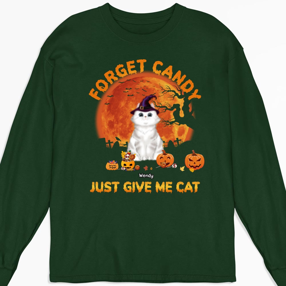 Give Me Cats - Exclusive Personalized Custom Long Sleeve Unisex T-Shirt for Pet Lovers