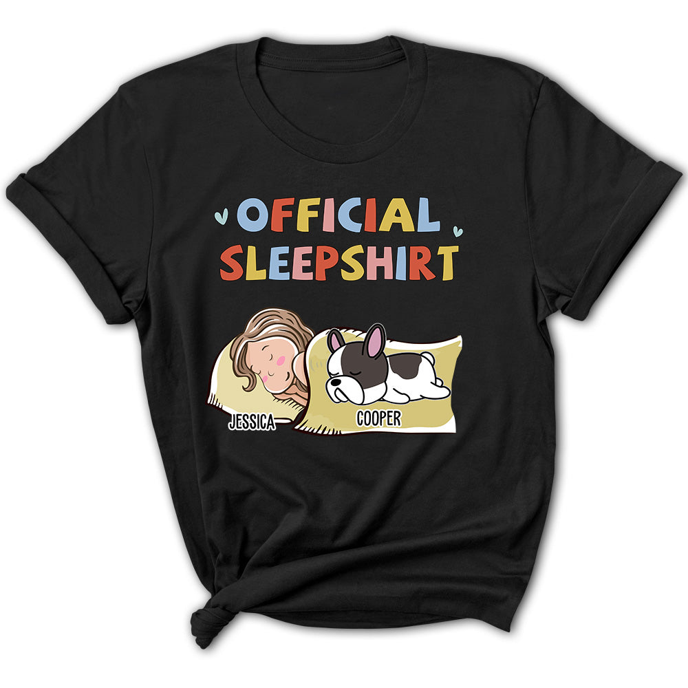 Sleeping Pet Personalized Custom Women's Sleepshirt Version 2 - Ideal Gift for Pet Lovers