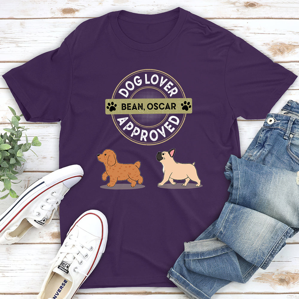 Approved By My Dog - Stylish Personalized Custom Unisex 5.3 oz T-shirt