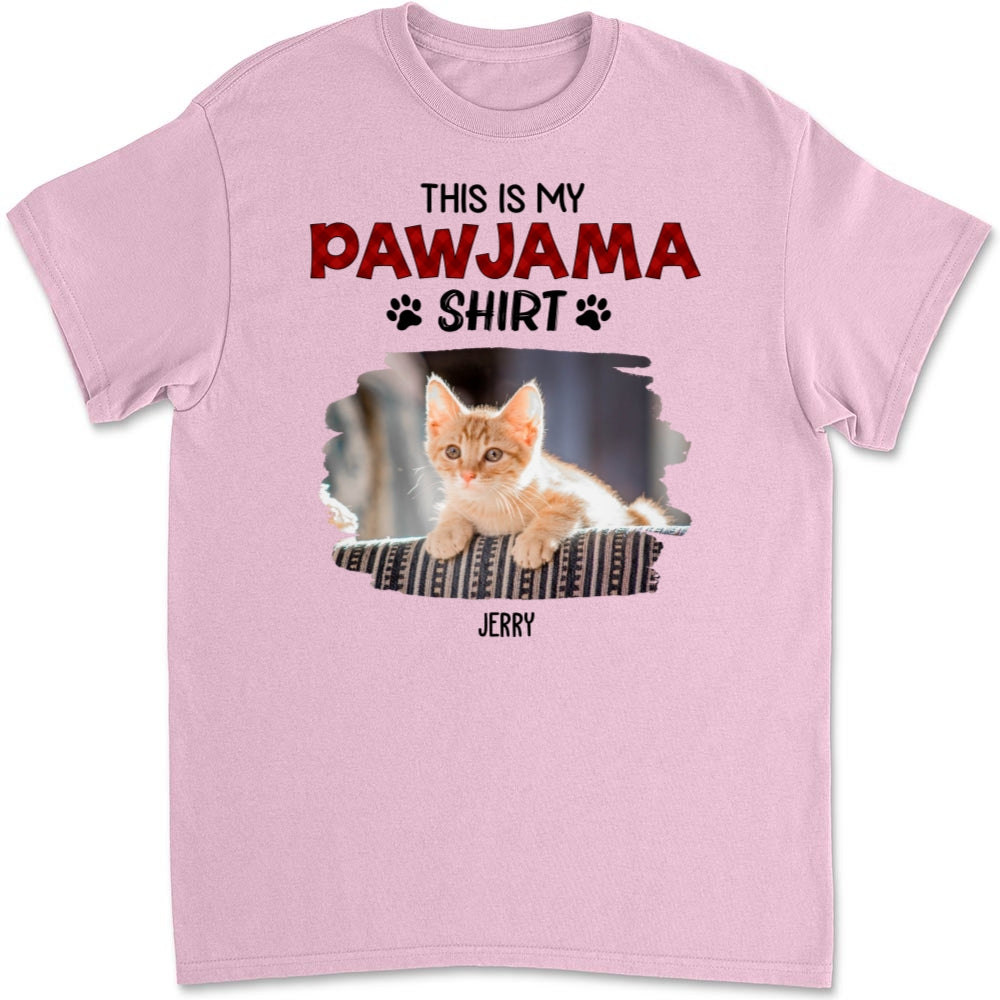 New Style Personalized Custom Unisex Cat Pawjama Photo T-Shirt