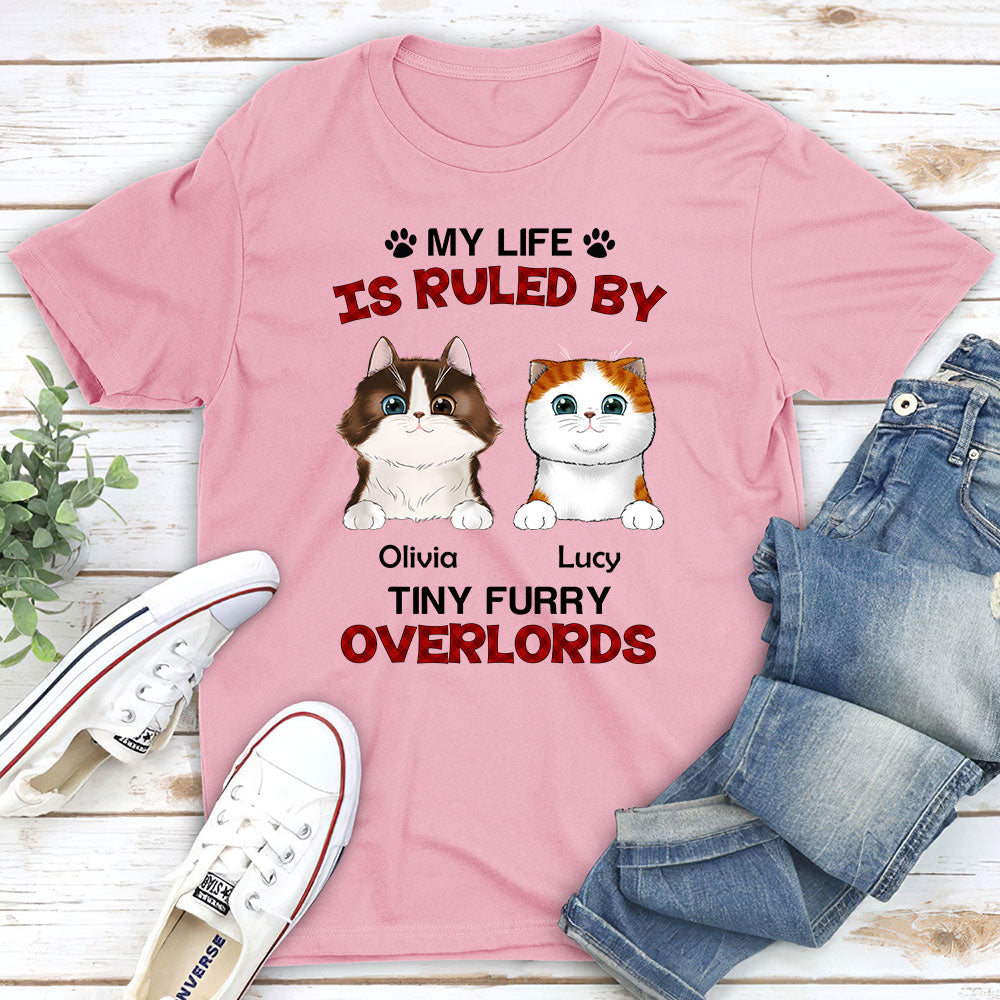 Tiny Furry Overlords - Customizable Personalized Unisex 5.3 oz T-shirt