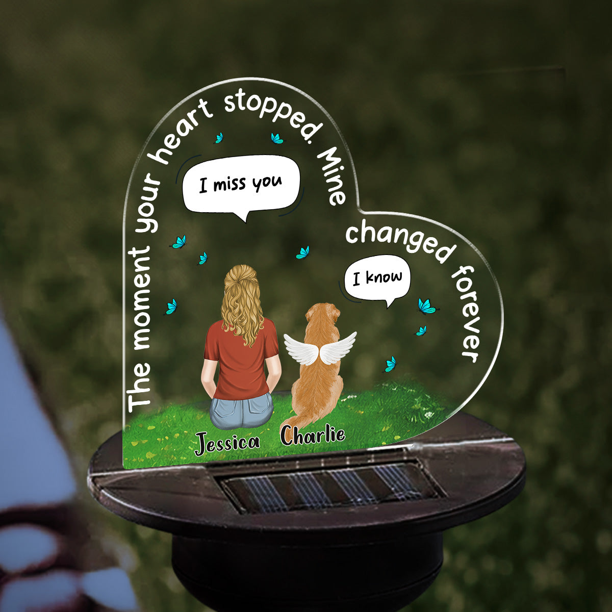 I Still Miss You - Personalized Custom Solar Memorial Light with Acrylic Ornament