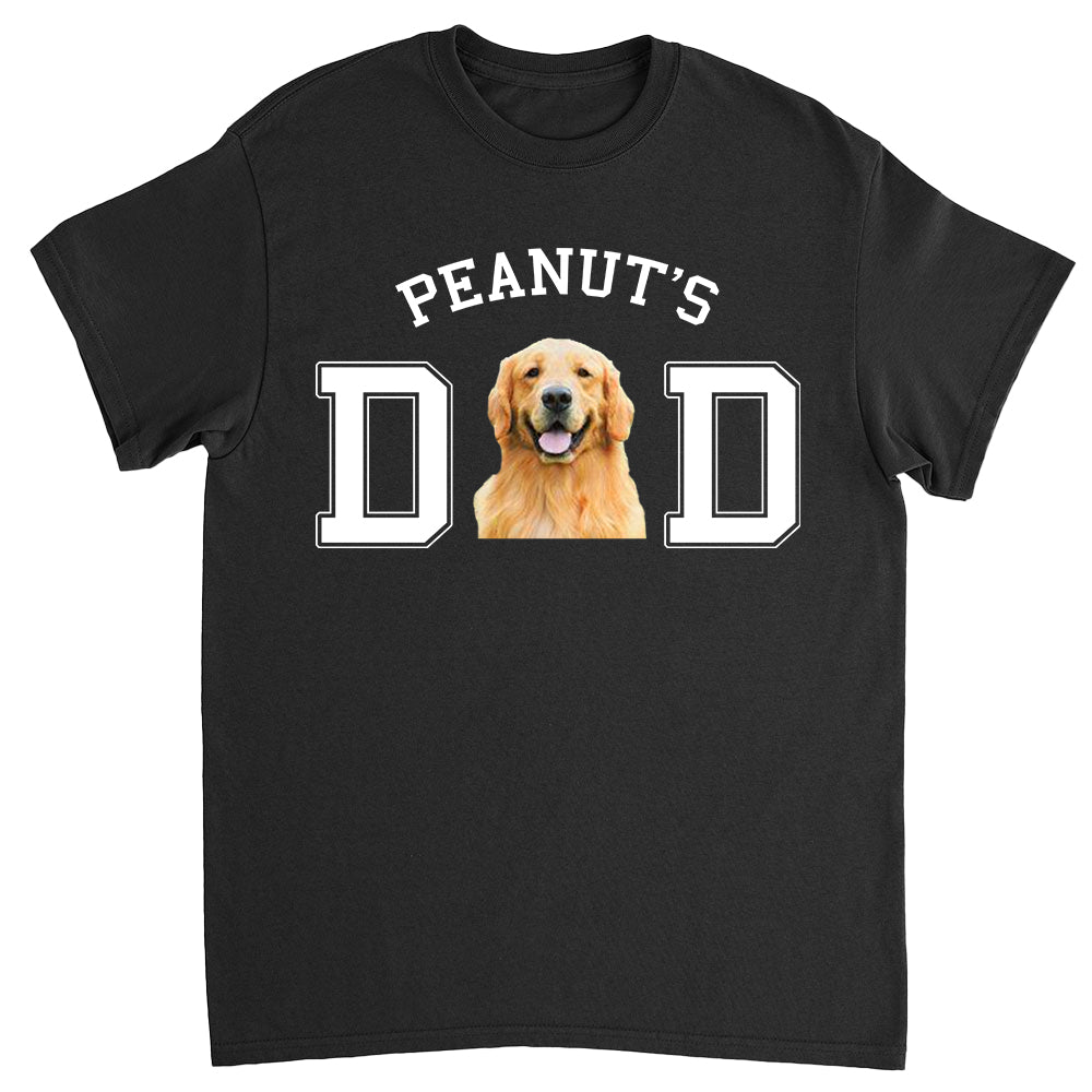 Dad/Mom Personalized Custom Unisex Basic Photo T-shirt - Ideal Gift for Pet Lovers
