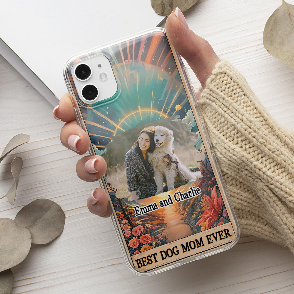 Personalized Custom Dog Mom Tarot Photo Smartphone Case - Ideal Gift for Dog Lovers
