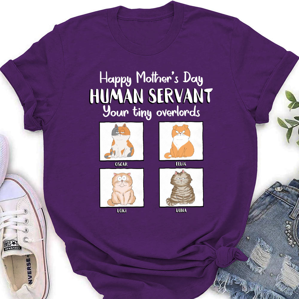 Mother's Day Personalized Custom Women's Pet Lover Servant T-shirt