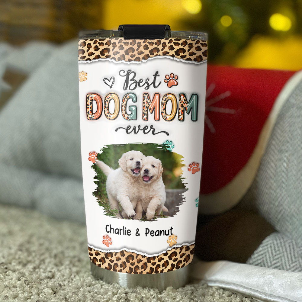 Best Mom Ever And Ever Personalized Custom 3D Inflated Effect Stainless Steel 20oz Tumbler for Ultimate Drink Insulation