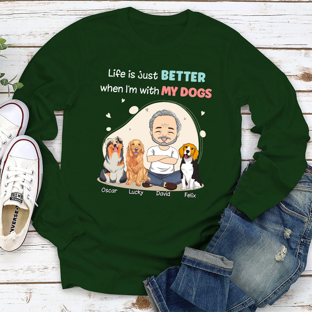 Better Than Ever - Personalized Custom Unisex 6.0 oz Long Sleeve T-shirt for Pet Lovers