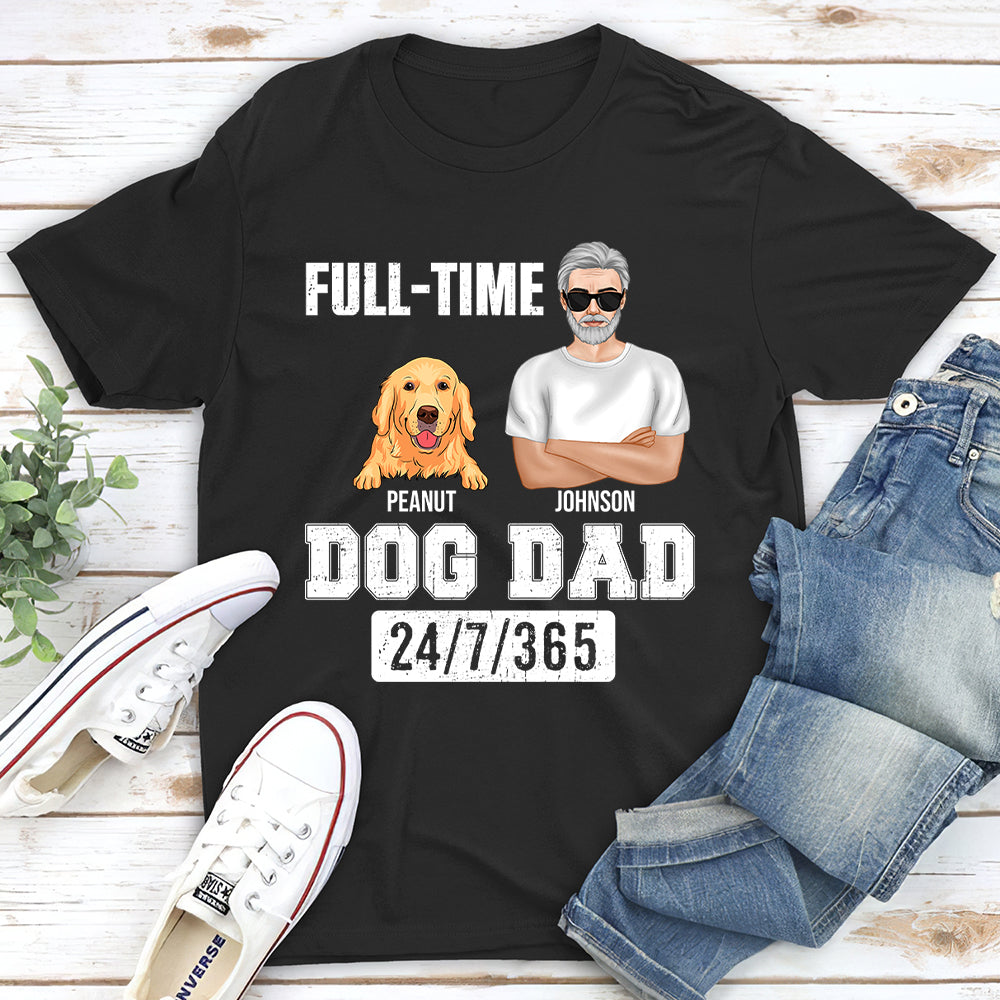 Full-time Dad - Customizable Personalized Unisex T-shirt for Pet Lovers