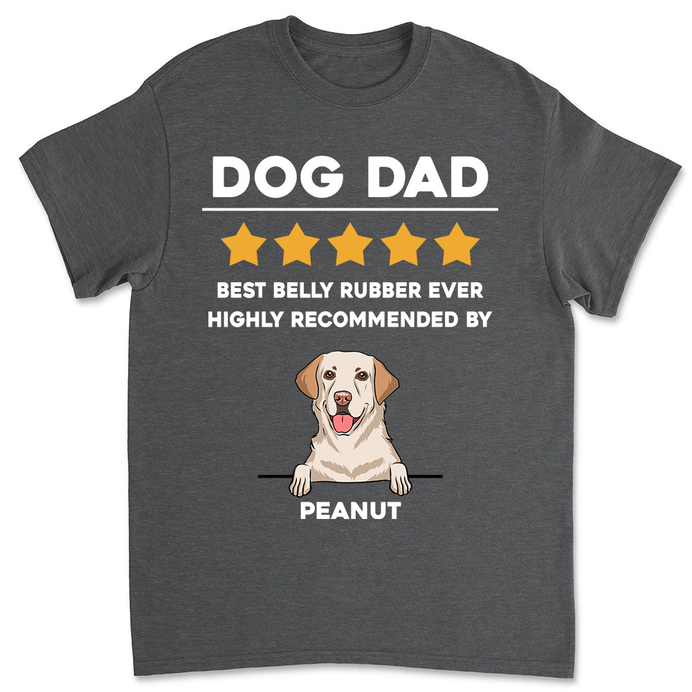 Review Personalized Custom Unisex Dog Mom/Dad T-shirt - 5.3 oz Heavy Cotton