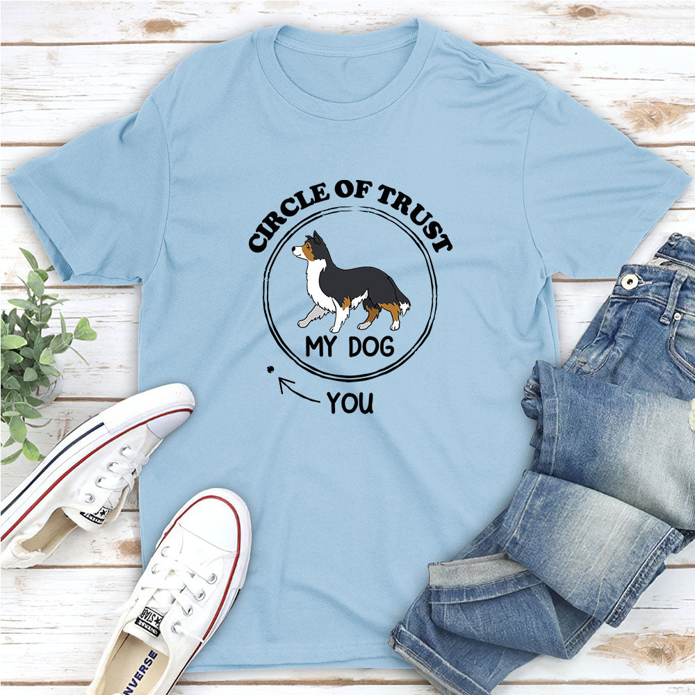 Trust Circle - Personalized Custom Unisex 5.3 oz T-shirt for Pet Lovers