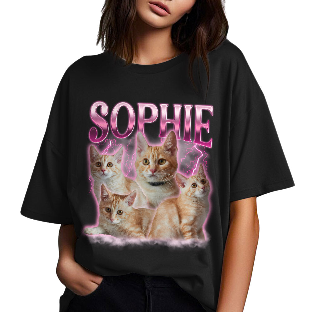Exclusive Custom Pet Face Vintage Version 3 - Premium Personalized T-shirt for Pet Lovers