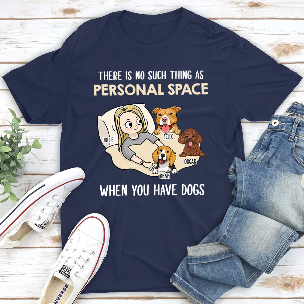 Personal Space 2 - Personalized Custom Unisex 5.3 oz T-shirt for Pet Lovers