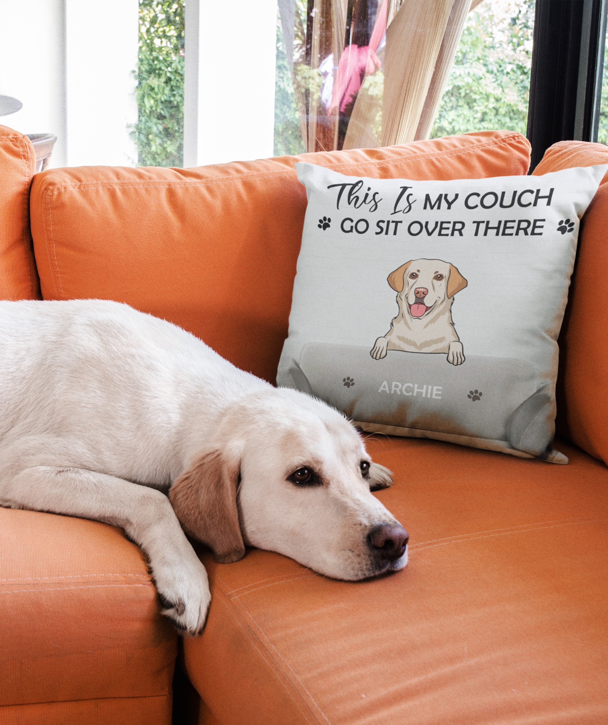Personalized Custom Throw Pillow - This Is My Couch, 12' x 12' & 18' x 18' Sizes