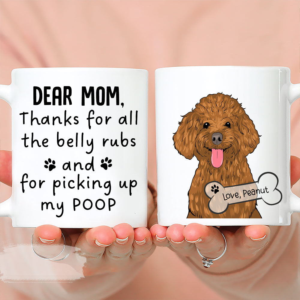 Pick Up Dog Poop - Personalized 11oz Custom Coffee Mug for Pet Lovers